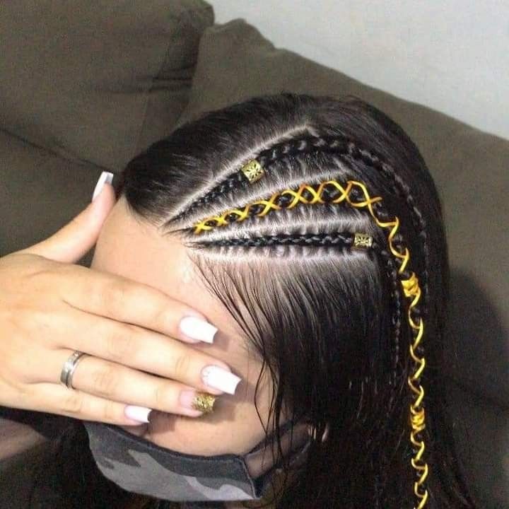 Trenzas en la corona sencillas